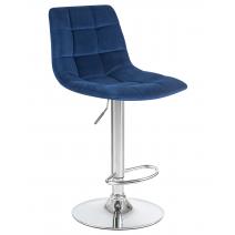  Стул барный DOBRIN TAILOR, синий велюр (MJ9-117), фото 1 