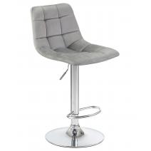  Стул барный DOBRIN TAILOR, серый велюр (MJ9-75), фото 1 