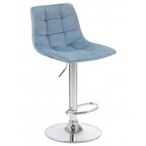  Стул барный DOBRIN TAILOR, пудрово-голубой велюр (MJ9-74), фото 1 