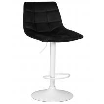  Стул барный DOBRIN TAILOR WHITE, черный велюр (MJ9-101), фото 1 