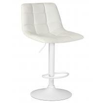  Стул барный DOBRIN TAILOR WHITE, белый PU, фото 1 