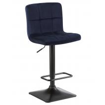 Стул барный DOBRIN DOMINIC, темно-синий велюр (MJ9-118), фото 1 