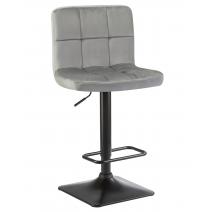  Стул барный DOBRIN DOMINIC, серый велюр (MJ9-75), фото 1 