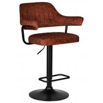  Стул барный DOBRIN CHARLY BLACK, терракотовый твид (LEO56), фото 1 