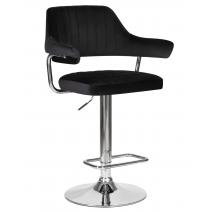  Стул барный DOBRIN CHARLY, черный велюр (MJ9-101), фото 1 