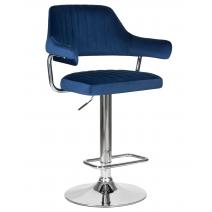  Стул барный DOBRIN CHARLY, синий велюр (MJ9-117), фото 1 