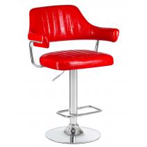  Стул барный DOBRIN CHARLY, красный крокодил, фото 1 