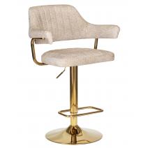  Стул барный DOBRIN CHARLY GOLD, бежевый твид (LEO26), фото 1 