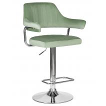  Стул барный DOBRIN CHARLY, пудрово-мятный велюр (MJ9-87), фото 1 