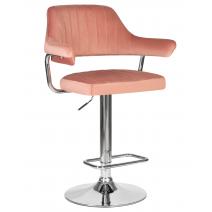  Стул барный DOBRIN CHARLY, пудрово-розовый велюр (MJ9-32), фото 1 