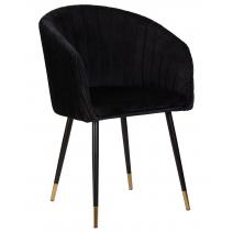  Стул обеденный DOBRIN MARY, черный велюр (1922-21), фото 1 