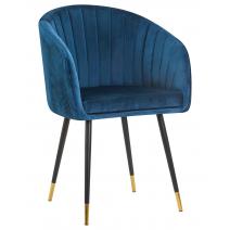  Стул обеденный DOBRIN MARY, синий велюр (1922-20), фото 1 