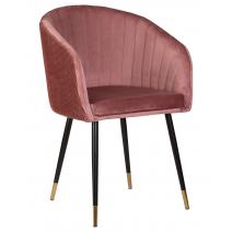  Стул обеденный DOBRIN MARY, бронзово-розовый велюр (1922-17), фото 1 