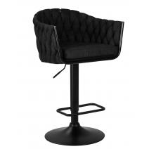  Стул барный DOBRIN LEON, черная ткань (LAR-275-50), фото 1 