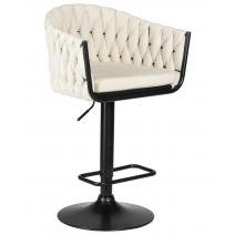  Стул барный DOBRIN LEON, кремовая ткань (LAR 275-33), фото 1 