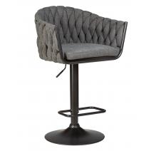  Стул барный DOBRIN LEON, графитовая ткань (LAR-275-21), фото 1 