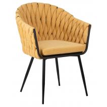  Стул обеденный DOBRIN MATILDA, жёлтая ткань (LAR 275-8), фото 1 