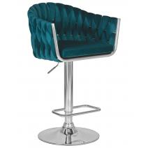  Стул барный DOBRIN MARCEL, морской волны велюр (MJ9-99), фото 1 