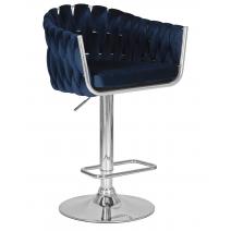  Стул барный DOBRIN MARCEL, синий велюр (MJ9-117), фото 1 