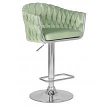  Стул барный DOBRIN MARCEL, пудрово-мятный велюр (MJ9-87), фото 1 