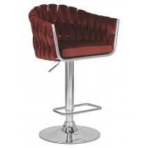  Стул барный DOBRIN MARCEL, винный велюр (MJ9-35), фото 1 