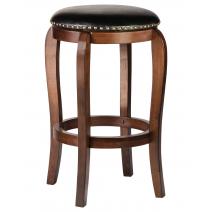  Табурет барный DOBRIN BEN BAR, эспрессо, чёрный, фото 1 