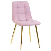  Стул обеденный DOBRIN ALEX, золотые ножки, сиреневая ткань (UF860-04B), фото 1 