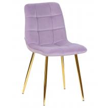  Стул обеденный DOBRIN ALEX, золотые ножки, фиолетовый велюр (V108-49), фото 1 