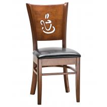  Стул обеденный DOBRIN JERRY, шоколад, чёрный, фото 1 