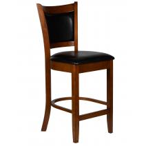  Стул полубарный DOBRIN GARRY COUNTER, шоколад, черный, фото 1 