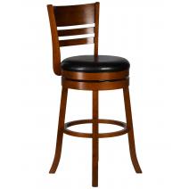  Вращающийся полубарный стул DOBRIN WILLIAM COUNTER, шоколад, черный, фото 1 