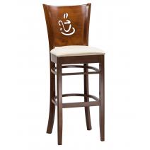  Стул барный DOBRIN JERRY BAR, шоколад, кремовый, фото 1 