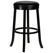  Круглый барный табурет DOBRIN BOB BAR, капучино, черный, фото 1 