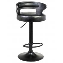  Стул барный DOBRIN FRED BLACK, чёрное дерево, чёрный, фото 1 