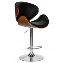  Стул барный DOBRIN JACK, цвет черный глянец PU ABD 002, фото 1 