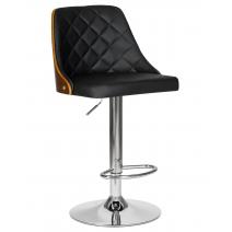  Стул барный DOBRIN MARTIN, цвет черный PU ABA 001, фото 1 