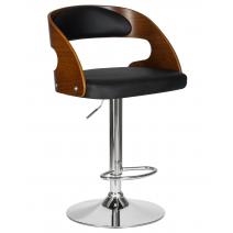  Стул барный DOBRIN NICK, цвет черный PU ABA 001, фото 1 