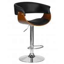  Стул барный DOBRIN OSTIN, цвет черный PU ABA 001, фото 1 