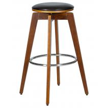  Табурет барный DOBRIN TOM'77, цвет черный глянец PU ABD 002, фото 1 