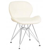  Стул обеденный DOBRIN BUTTERFLY CHROME, ножки хром, цвет кремовый, фото 1 