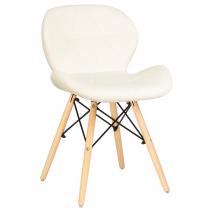  Стул обеденный DOBRIN BUTTERFLY, ножки светлый бук, цвет сиденья кремовый, фото 1 