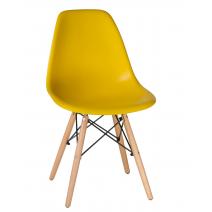  Стул обеденный LMZL-PP623, ножки светлый бук, цвет сиденья жёлтый, фото 1 