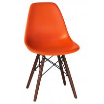  Стул обеденный LMZL-PP623, ножки тёмный бук, цвет сиденья оранжевый, фото 1 