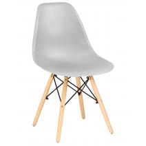  Стул обеденный DOBRIN DSW, ножки светлый бук, цвет светло-серый (GR-01), фото 1 