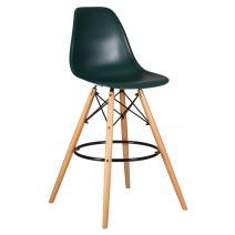  Стул барный DOBRIN DSW BAR, ножки светлый бук, цвет тёмно-зеленый (G-13), фото 1 