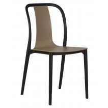 Стул обеденный DOBRIN ADAM, черный/бежевый, фото 1 