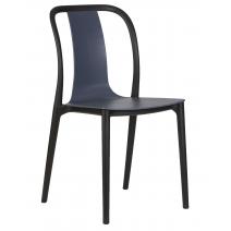  Стул обеденный DOBRIN ADAM, черный/серо-голубой, фото 1 