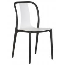  Стул обеденный DOBRIN ADAM, черный/белый, фото 1 