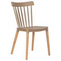  Стул обеденный DOBRIN THEO, ножки светлый бук, цвет бежевый (GR-03), фото 1 