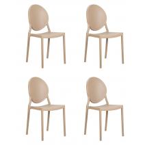 Набор 4 шт Стул обеденный DOBRIN ALBERT, цвет бежевый, фото 1 